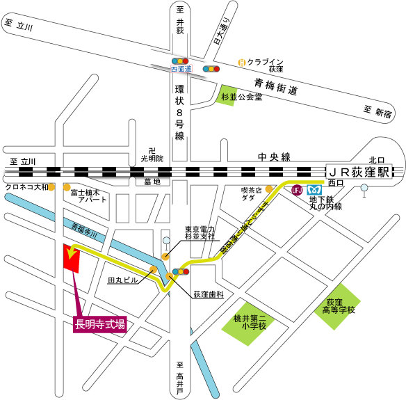 長明寺案内図